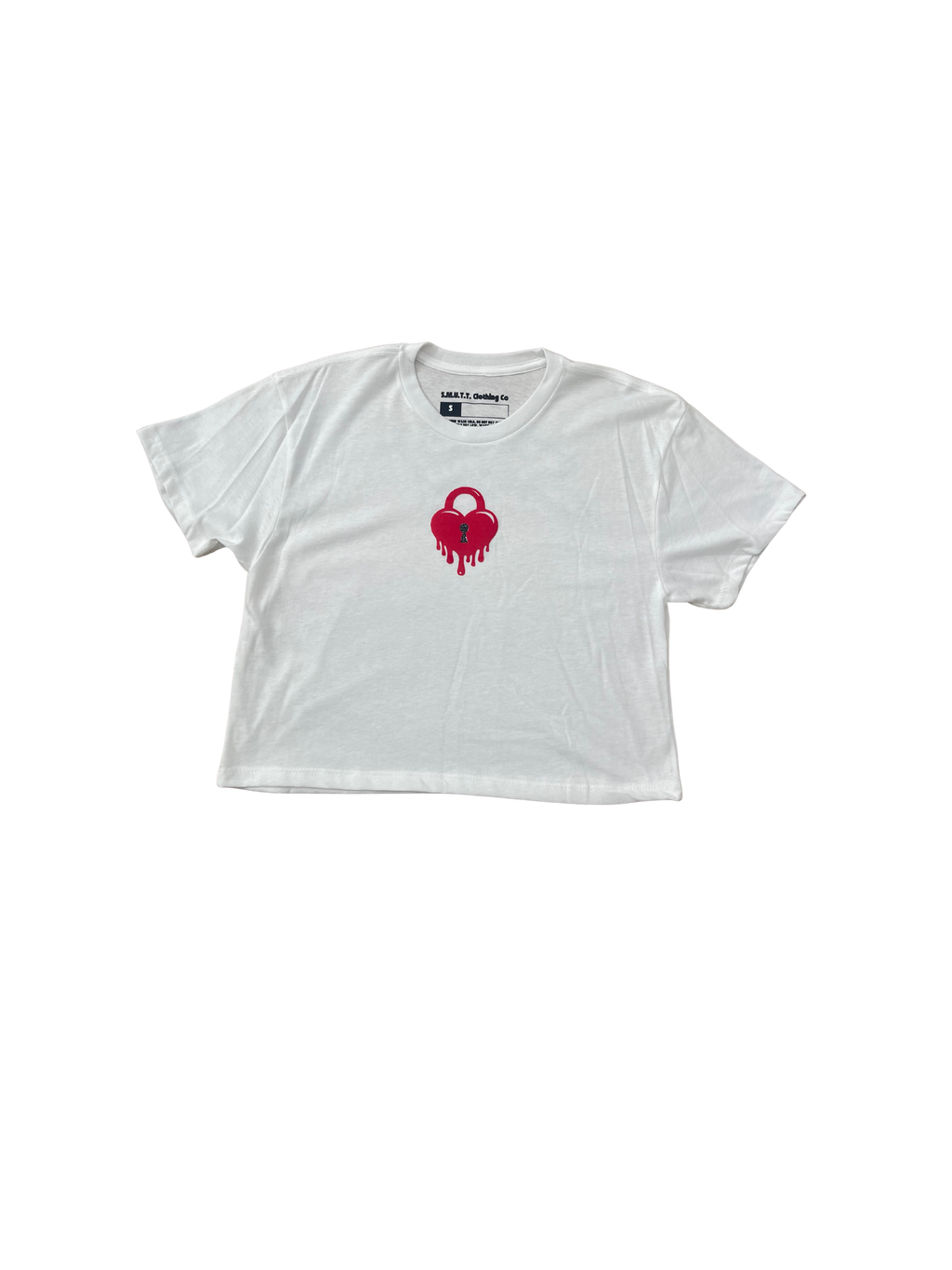 Locked Heart Crop Tee