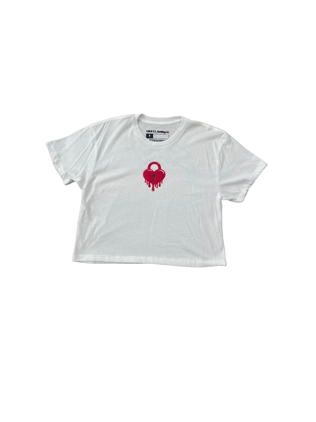 Locked Heart Crop Tee
