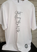 White Script Tee