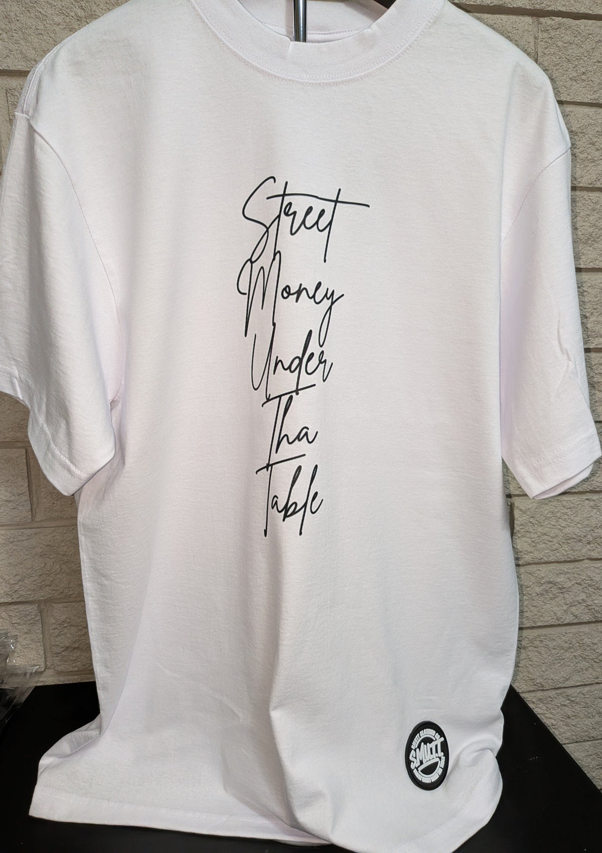 White Script Tee